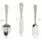 Silver Aluminum Knife, Spoon and Fork Utensils Wall Decor Set of 3 23", 23", 23"
